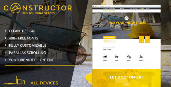 Constructor Muse template