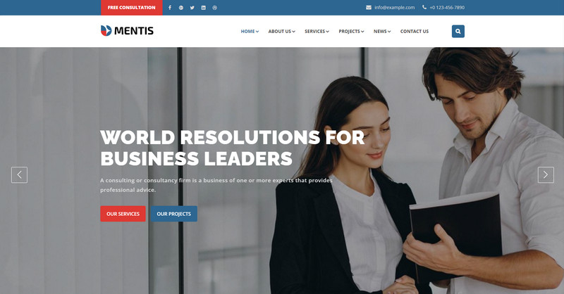 Mentis-WorfdPress Woocommerce Theme