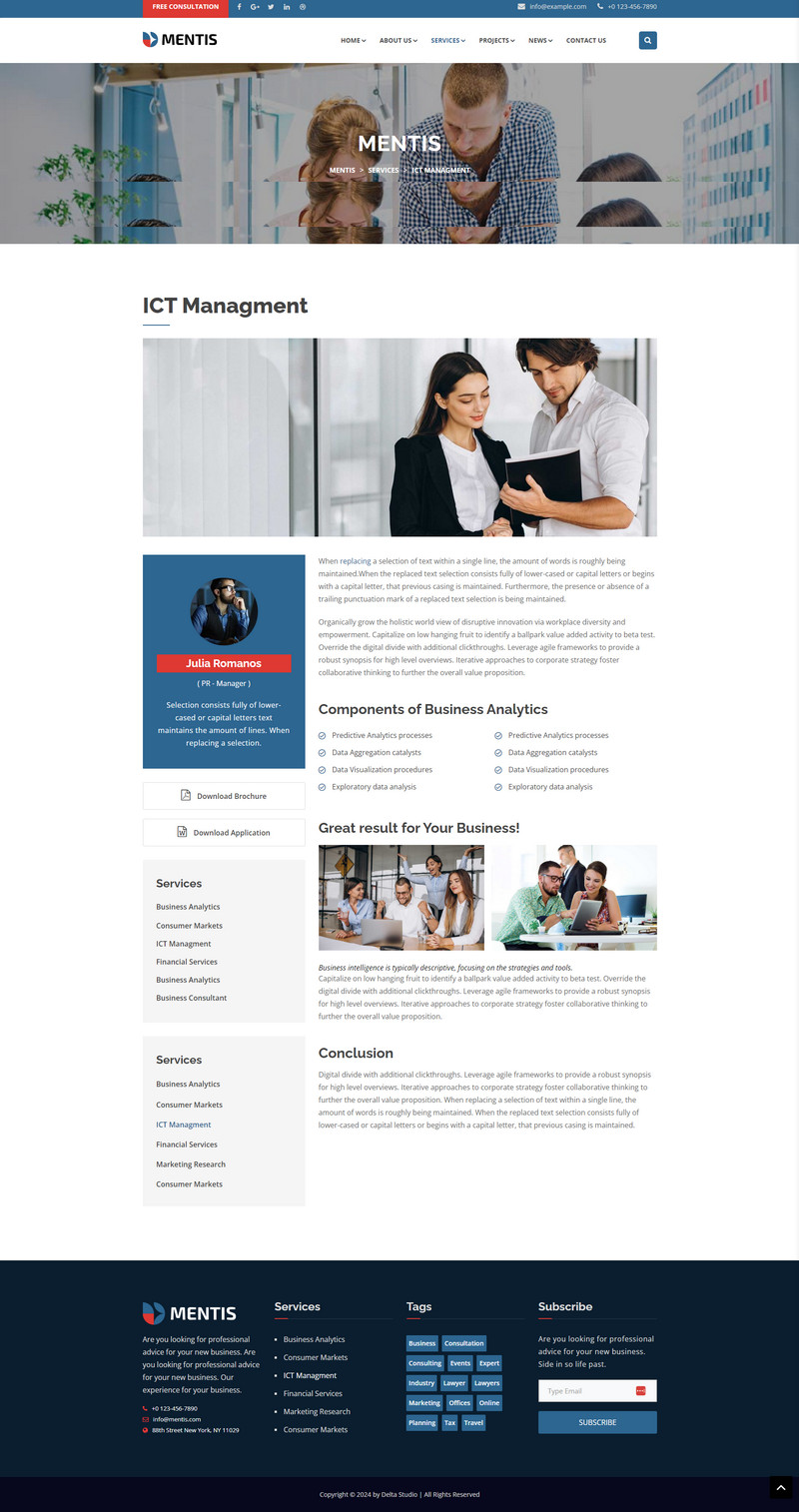 Mentis-WorfdPress Woocommerce Theme
