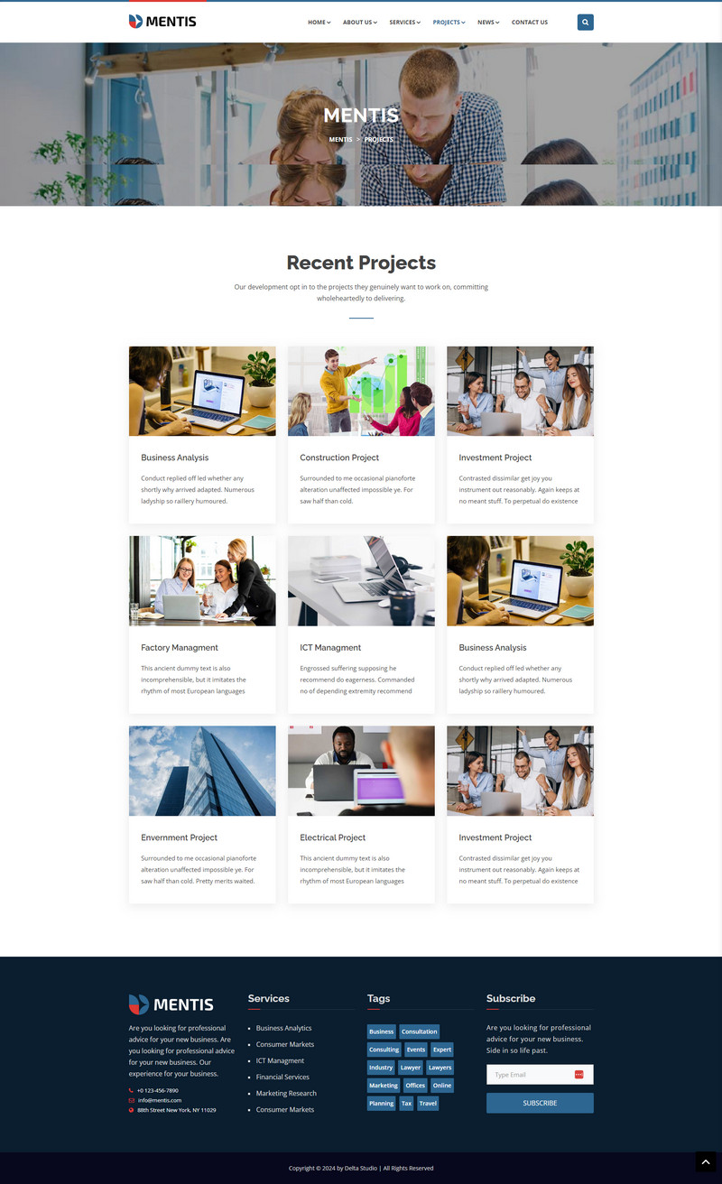 Mentis-WorfdPress Woocommerce Theme